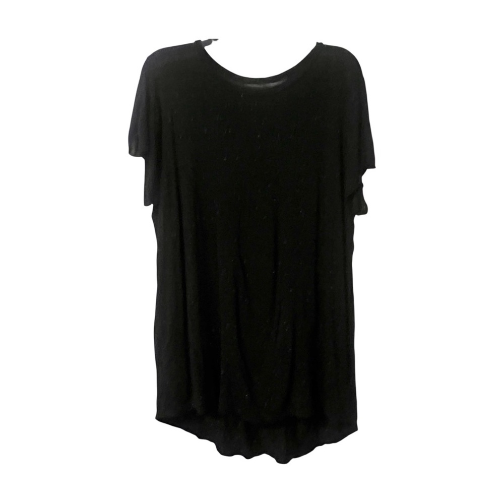 Michael Lauren Revolve Black White Lagenlook Relaxed Slub Tee Shirt Size Medium